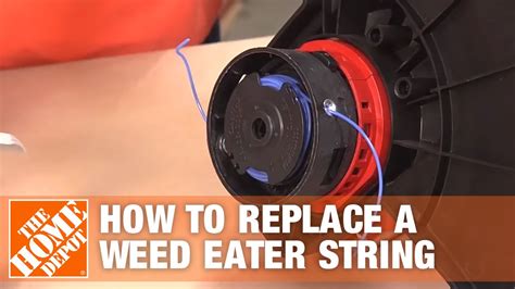 How To Rewind Weed Eater Restring a 2 sided spool on a string trimmer weed eater EASY!! - YouTube